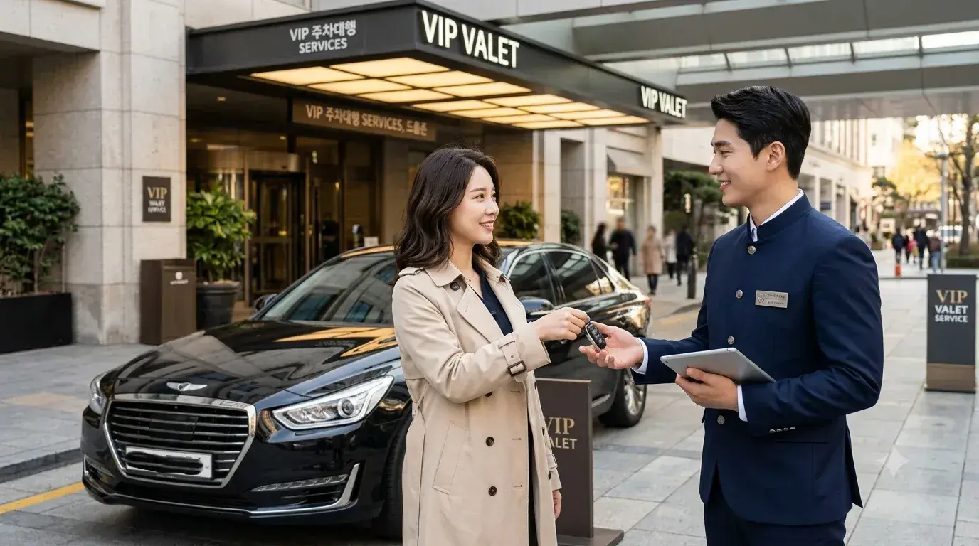 VIP주차대행 출국장 차량 인계 (AI 생성 이미지) (AI 생성 이미지)